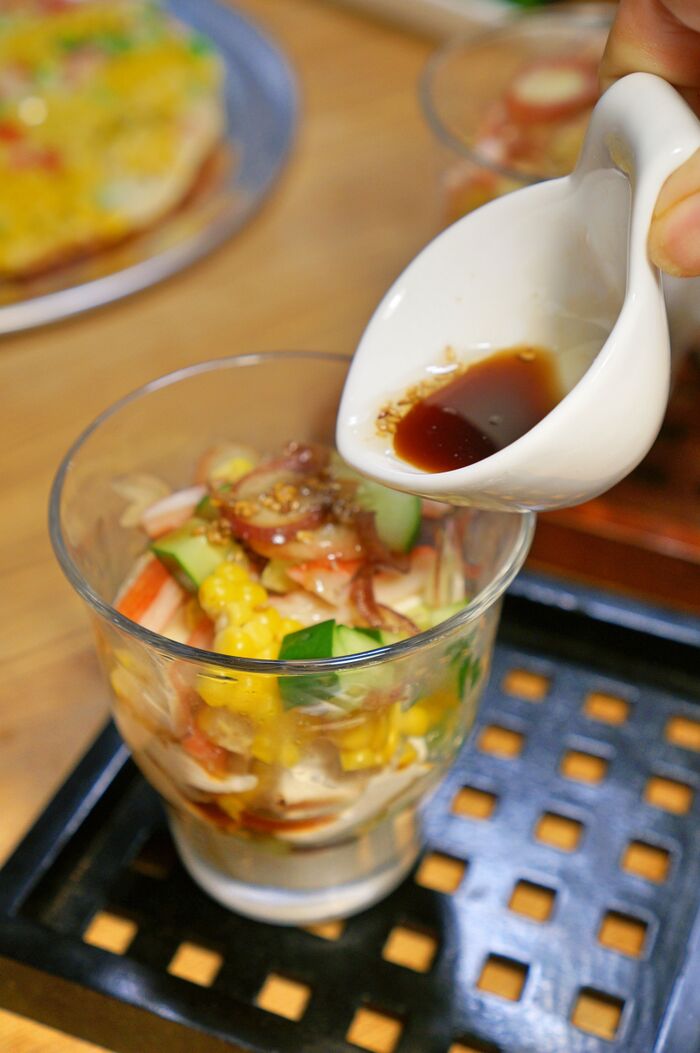 タレは添えて食べる直前にかける