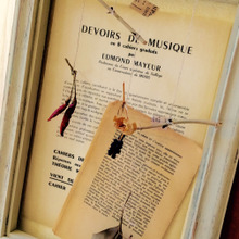 糸があれば簡単!ドライフラワーのモビール♪