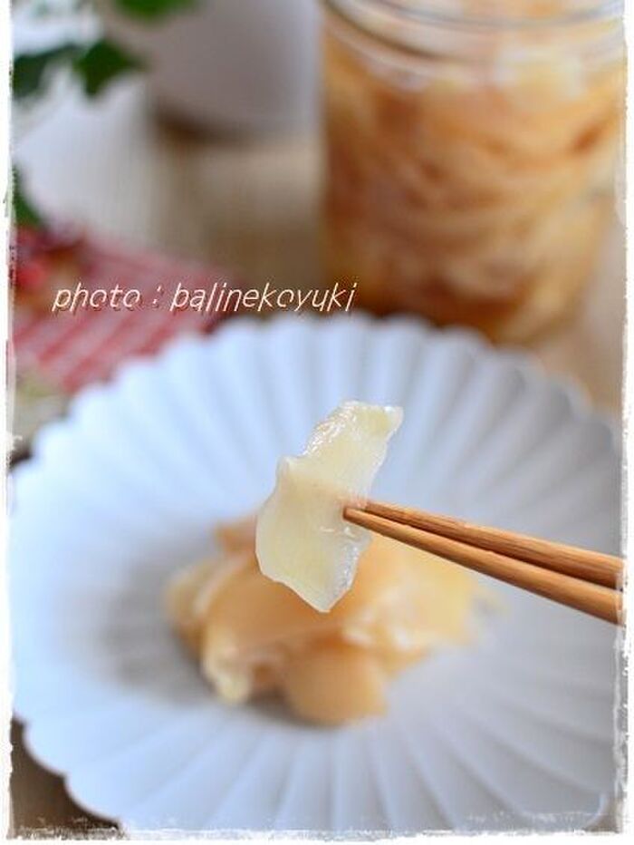 【レシピ】お寿司屋さんのガリを手作り「新生姜の甘酢漬け」