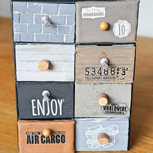 ダイソーの紙箱を簡単☆ミニミニチェストリメイク