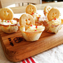 おうちカフェ❗餃子の皮deひとくちサイズの簡単カップデザート♥