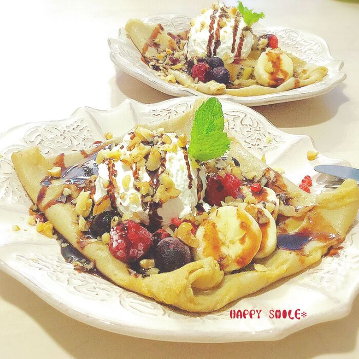 お家で簡単♪うちカフェスイーツ☆おしゃれで美味しい♪そば粉のガレット♡