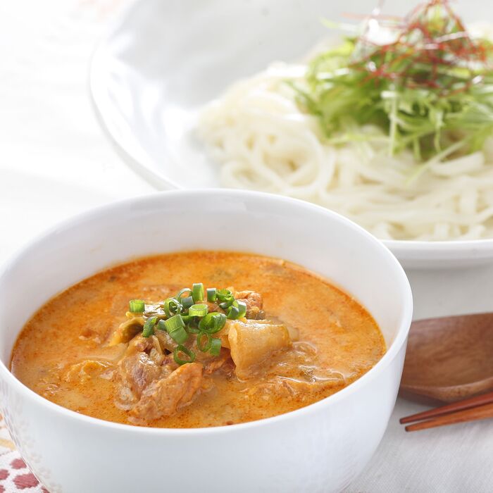 つけ麺でガッツリ!「スタミナ豆乳キムチうどん」