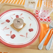 イケアのユニバーサルデザインクロスでテーブルコーディネート♡