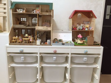 イケアの収納家具で!シルバニアファミリーを可愛く飾ってお片づけもバッチリ!