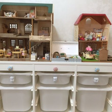 イケアの収納家具で!シルバニアファミリーを可愛く飾ってお片づけもバッチリ!