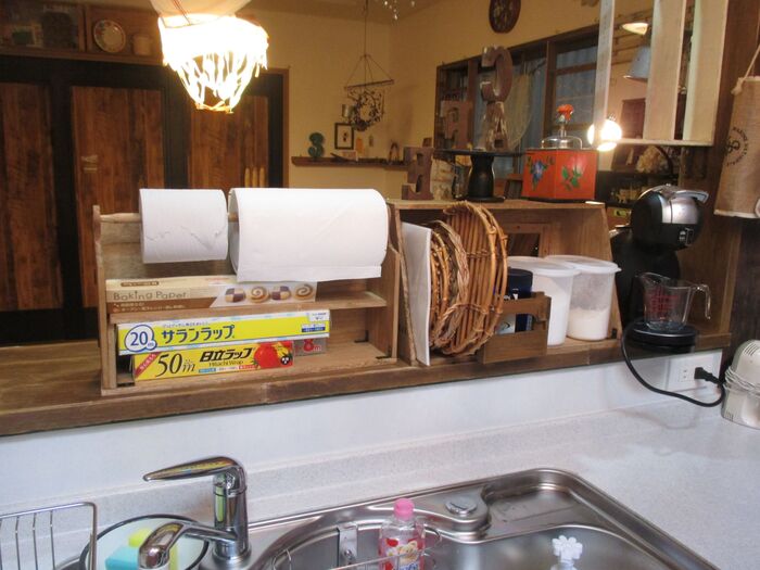 キッチン側は、がっつり収納!