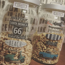 IKEAの瓶に貼るだけ簡単!シリアルの瓶を可愛いくアレンジ