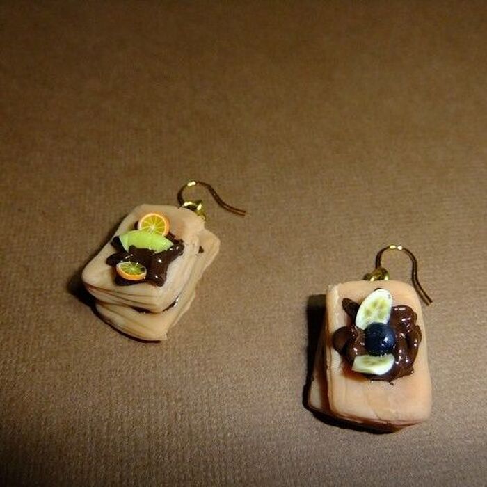樹脂粘土×おゆまるで、フェイクスイーツアクセサリー