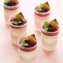 混ぜるだけで簡単♪しましまレアチーズケーキ