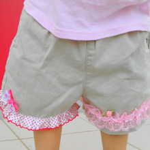 【100均リメイク】息子のお下がりズボンを娘用に可愛くアレンジ!