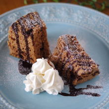 レンジで簡単♪ホットケーキミックス(HM)のココアシフォンケーキ☆チョコチップ入り