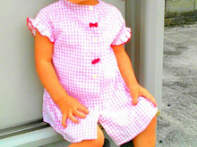 大人服リメイクで簡単に子供服!不要な大人ブラウスを可愛いワンピースに!