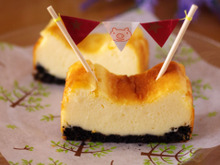 パウンド型で簡単チーズケーキ(ベイクド)☆ホットケーキミックスで超手軽!混ぜて焼くだけ本格味♪