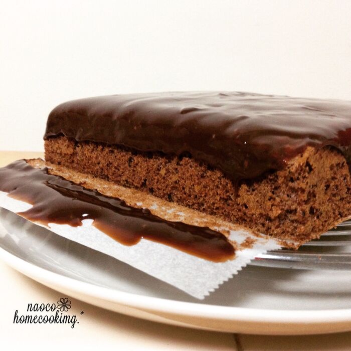 ガナッシュを一気に流します*