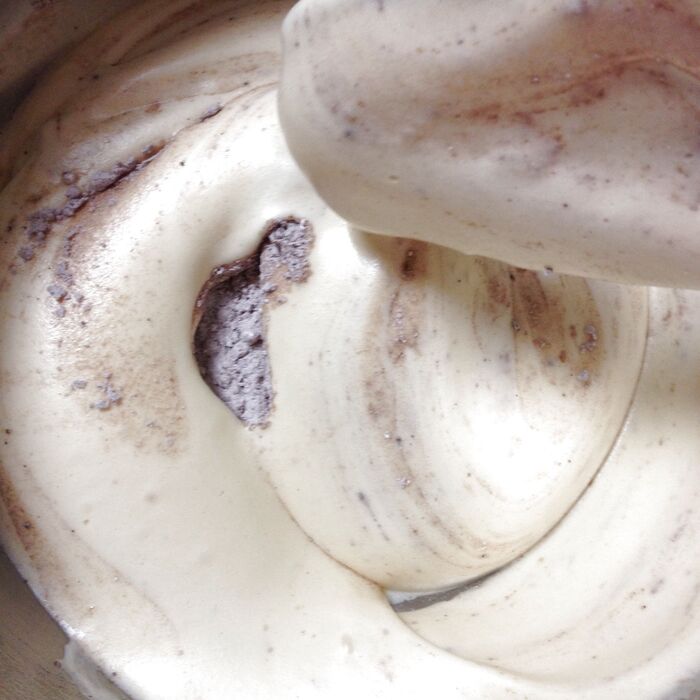 ゴムべらに持ち替えて*