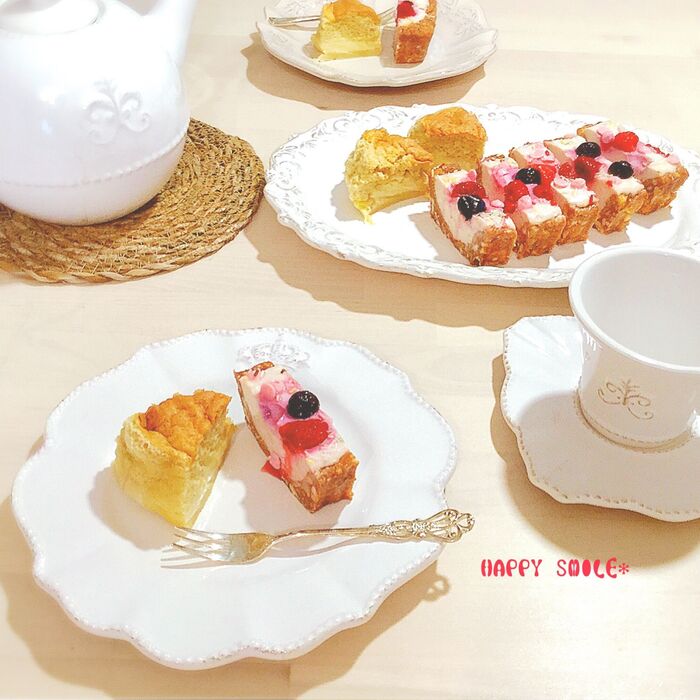 焼かない!冷やし固めるだけで簡単美味しい〜♪苺ジャムのタルト♡