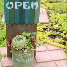 端材+リメ缶で!お洒落なハンギング多肉ポット