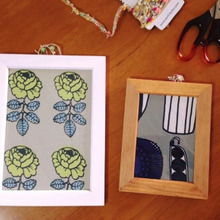 ダイソー×marimekko「掛け金具無しでも壁掛けできる」簡単&ずぼらな方法♪