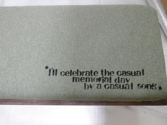 ステンシルで文字を転写