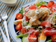 女性に良いことずくめ♡グレープフルーツとハーブチキンの女子力UPサラダ