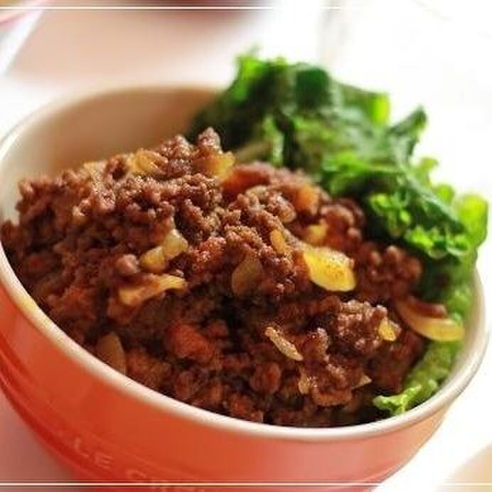 *レシピ*トマトカレー味の肉味噌☆