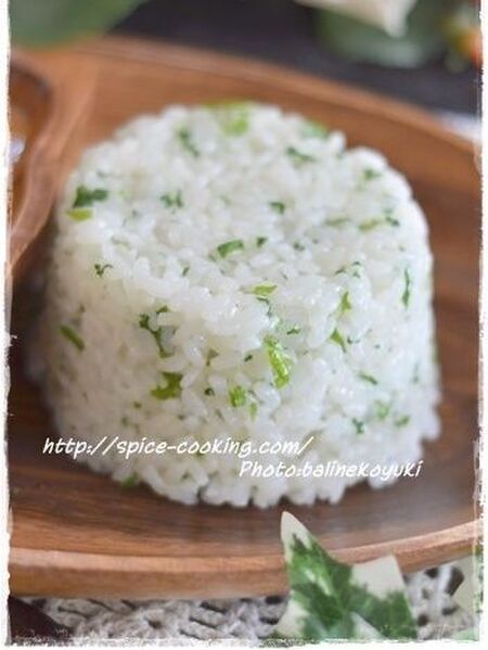 色鮮やかなパセリライス