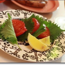 ドレッシングいらず☆トマトと大葉のシンプル簡単サラダ☆