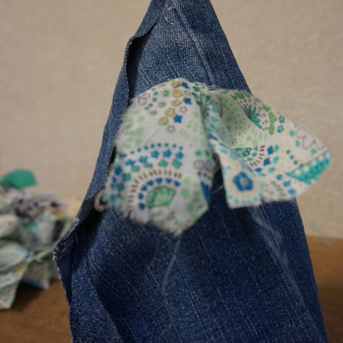 ハギレを付けていきます