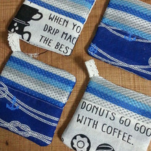 100円の手ぬぐいのハギレと意外な素材で夏っぽいコースターをDIY