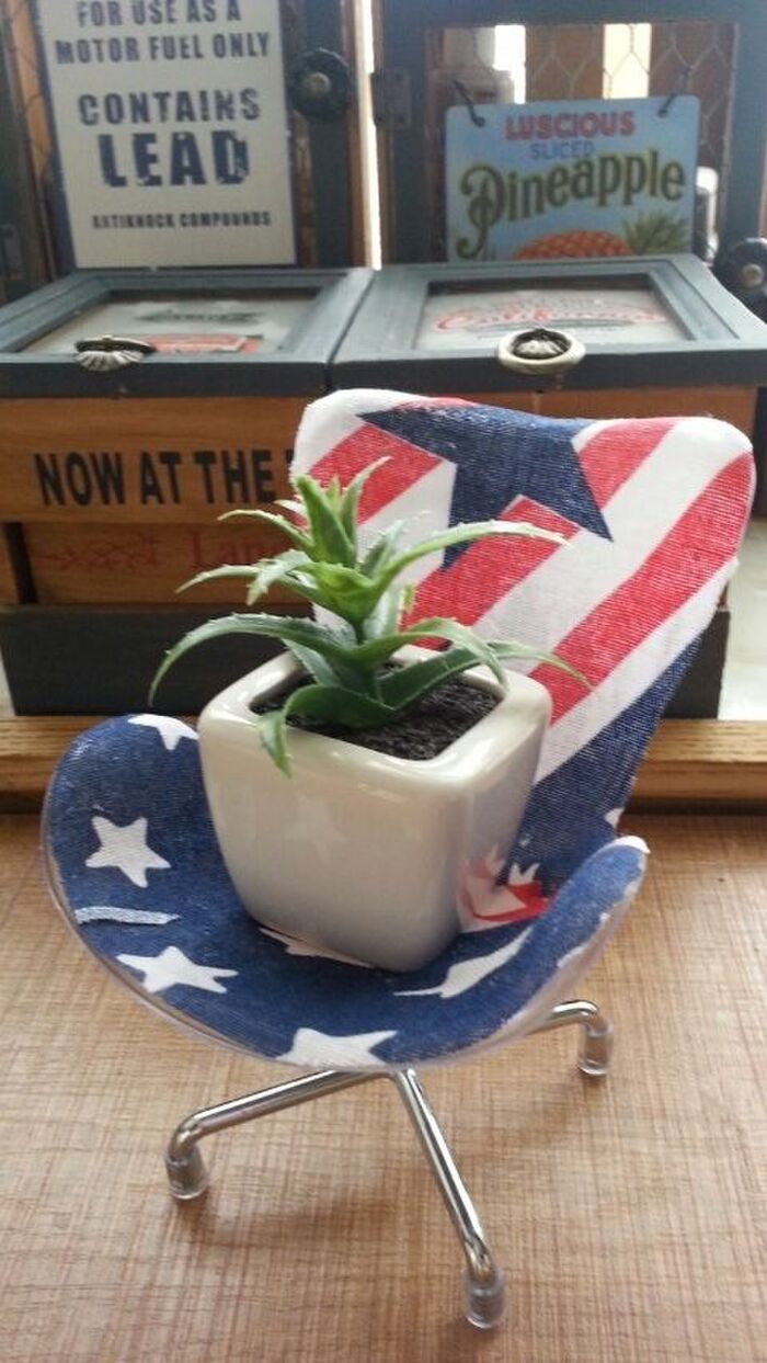 100円の手ぬぐいのハギレを貼るだけで アメリカンな雑貨にリメイク