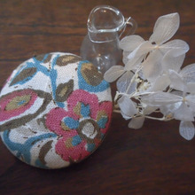 懐かしい思い出の洋服のはぎれで簡単♬うれしいヴィンテージブローチ