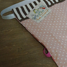 はぎれ&古着簡単リメイク!古びた防災頭巾カバーを模様替え