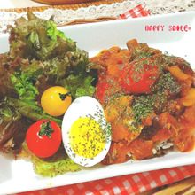 オーブン&レンジで簡単!おしゃれ☆カポナータのサラダ風ごはん♡