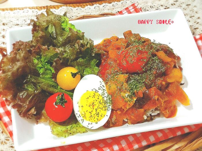 オーブン&レンジで簡単!おしゃれ☆カポナータのサラダ風ごはん♡