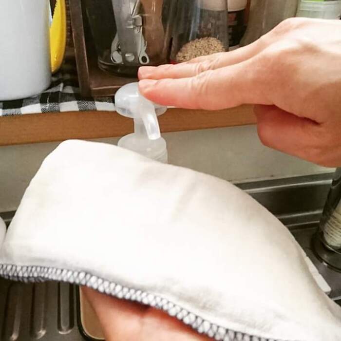 効果を実感!フキンも除菌してキッチン回りも清潔に!