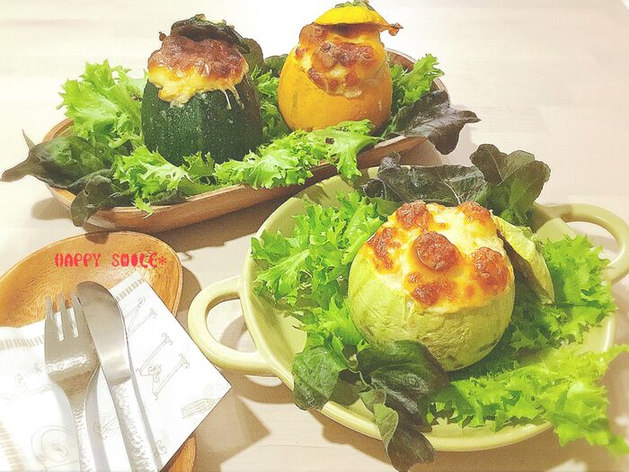 とろ〜っと美味しい!明太モッツァレラクリームチーズで「ズッキーニボート」サラダ♡