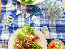 100均グッズを使ってプチプラ!大人可愛い夏のテーブルコーデの作り方☆