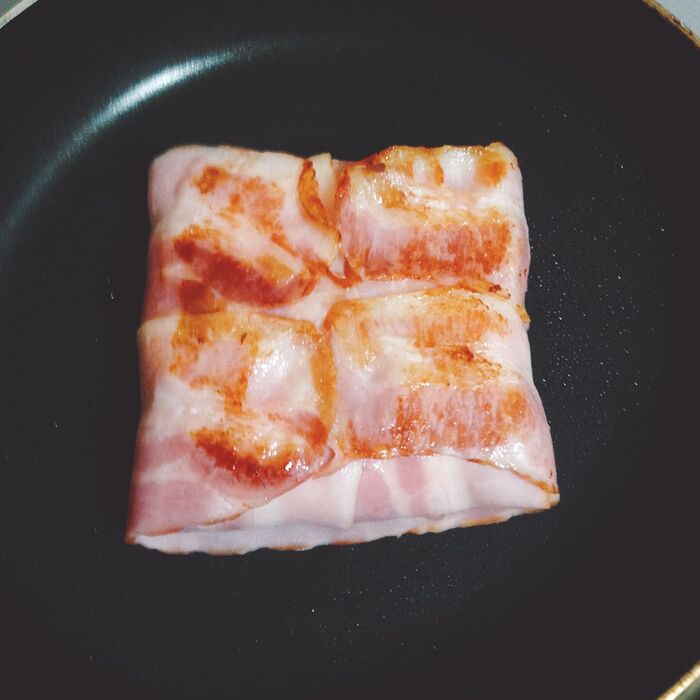 裏返して焼きます