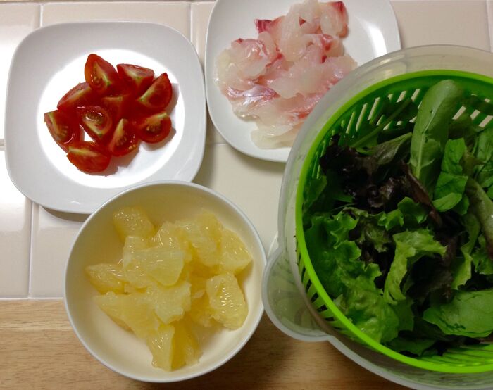 材料を切ります*