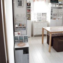 セリアの箱でディスプレイボックス〜お出かけ前のアクセサリーコーナーに