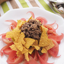 市販のごまドレでタコス風サラダ♪