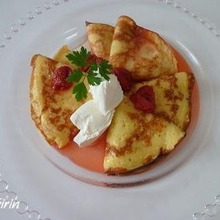 冷凍いちごを使って♪苺のクレープ☆