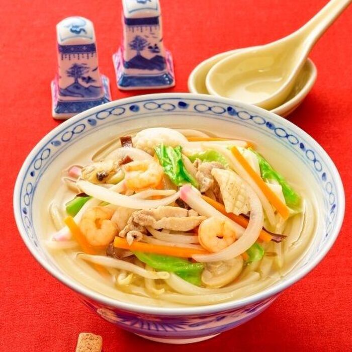 夏休み♪ふるさと麺レシピ「長崎ちゃんぽん風うどん」