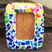 簡単リメイク!余ったプラ板でタイル風フレーム♪