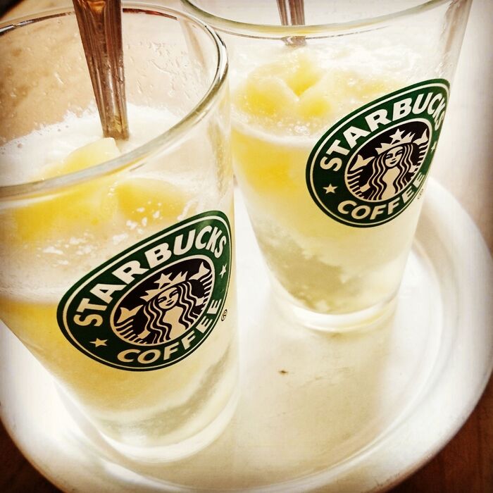 簡単おしゃれ♥キーン❗と冷たいシャリシャリシュワシュワパイナップルドリンク