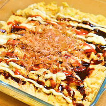 レンジで簡単!お好み焼き風「スコップオムレツ」のレシピ☆