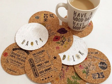 コルク素材と転写シートで100均手作りコースター