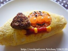 お弁当にもプレートにも♪空飛ぶアンパンマンオムライス