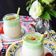 朝活レンチン!かぶと桃のスムージー